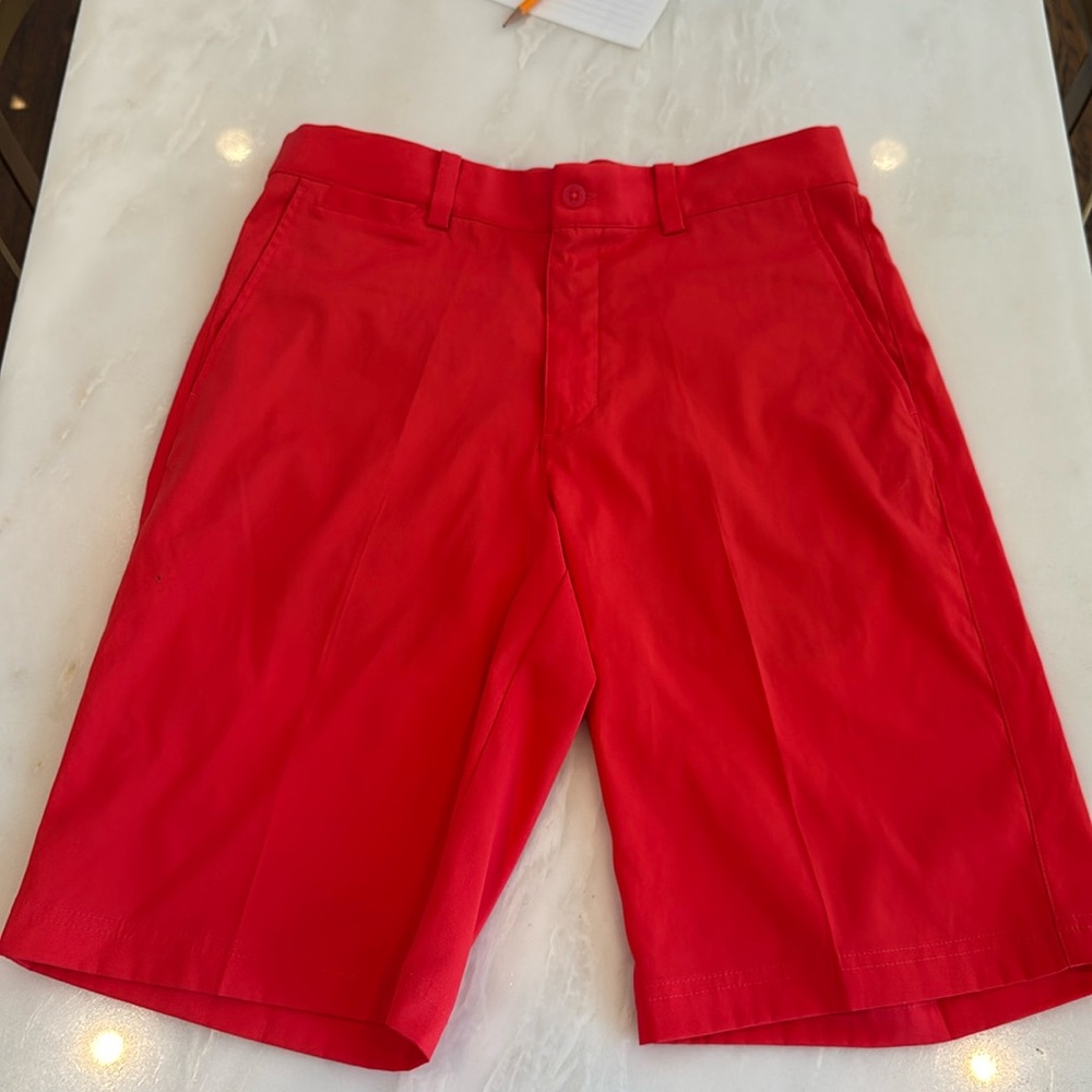Nike Men’s Dry FIT golf shorts, size 28, red